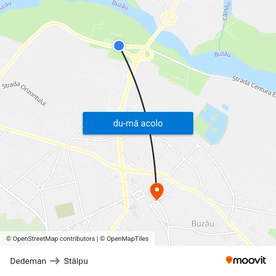 Harta de Dedeman către Stâlpu