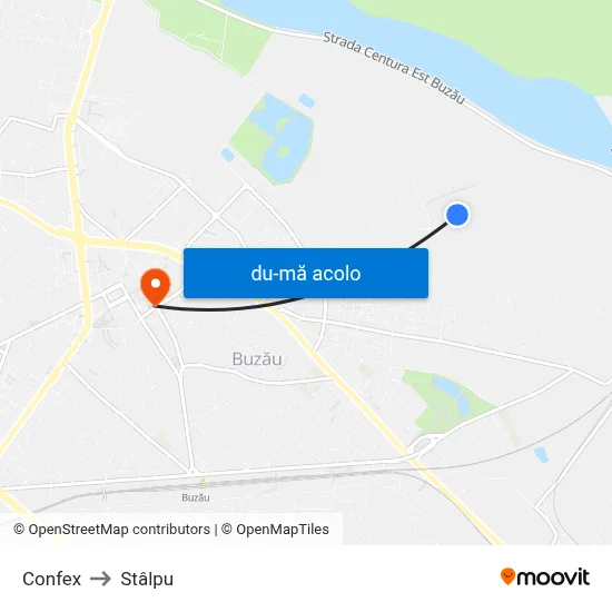 Harta de Confex către Stâlpu