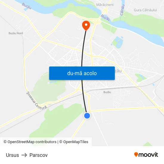 Harta de Ursus către Parscov