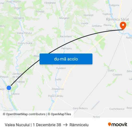 Harta de Valea Nucului | 1 Decembrie 38 către Râmnicelu