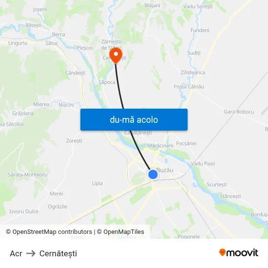 Harta de Acr către Cernăteşti