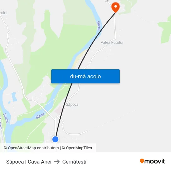 Harta de Săpoca | Casa Anei către Cernăteşti