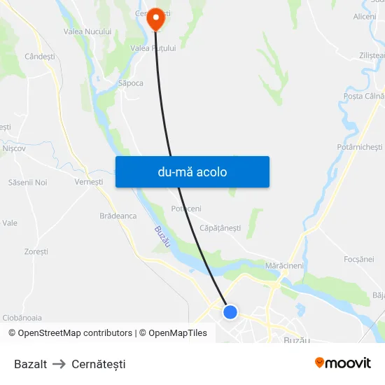 Harta de Bazalt către Cernăteşti