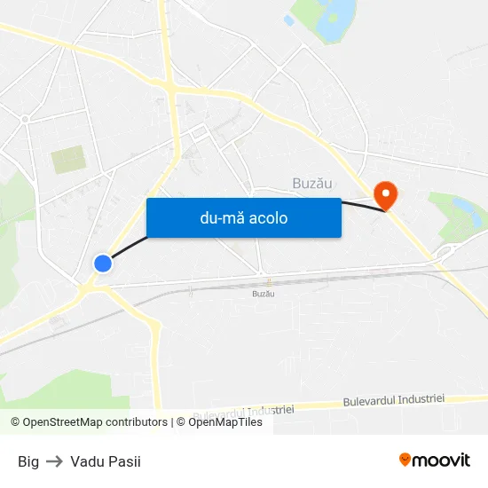 Harta de Big către Vadu Pasii