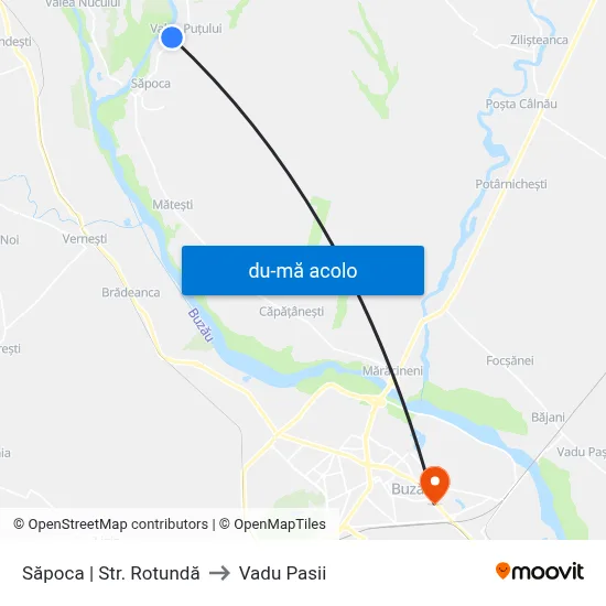 Harta de Săpoca | Str. Rotundă către Vadu Pasii