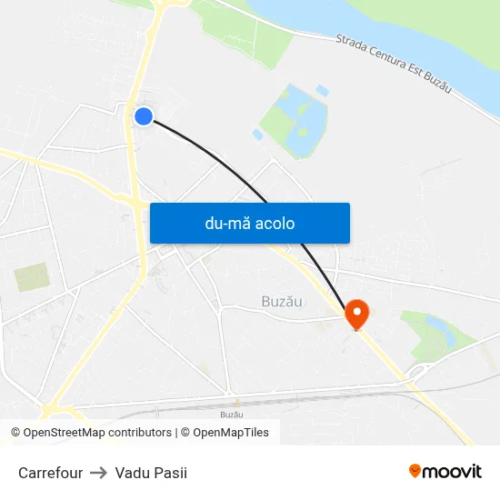 Harta de Carrefour către Vadu Pasii