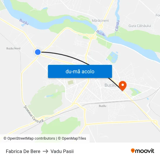 Harta de Fabrica De Bere către Vadu Pasii