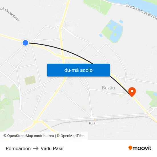 Harta de Romcarbon către Vadu Pasii