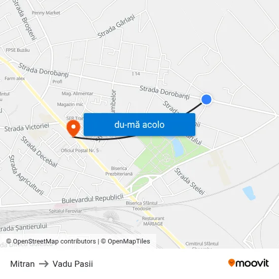 Harta de Mitran către Vadu Pasii