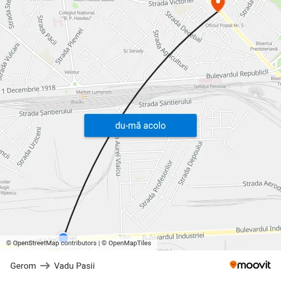 Harta de Gerom către Vadu Pasii