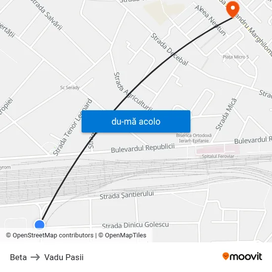 Harta de Beta către Vadu Pasii