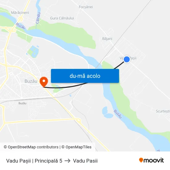 Harta de Vadu Pașii | Principală 5 către Vadu Pasii