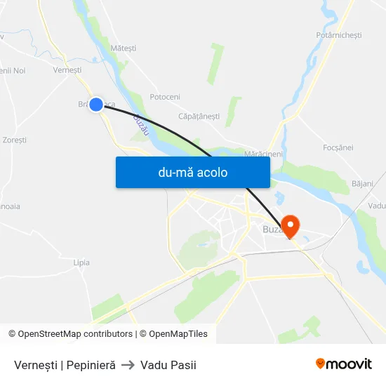Harta de Vernești | Pepinieră către Vadu Pasii