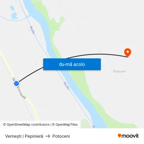 Harta de Vernești | Pepinieră către Potoceni