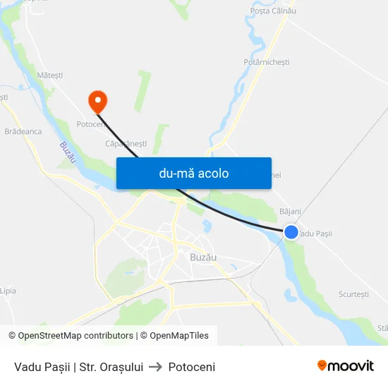 Harta de Vadu Pașii | Str. Orașului către Potoceni