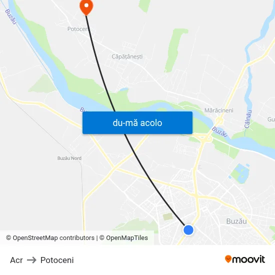 Harta de Acr către Potoceni