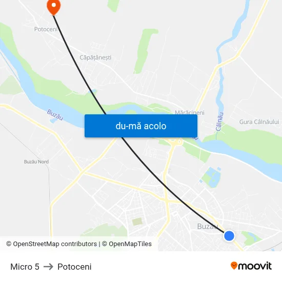 Harta de Micro 5 către Potoceni