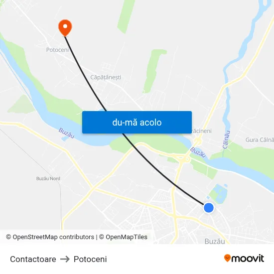 Harta de Contactoare către Potoceni