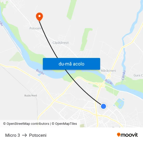 Harta de Micro 3 către Potoceni