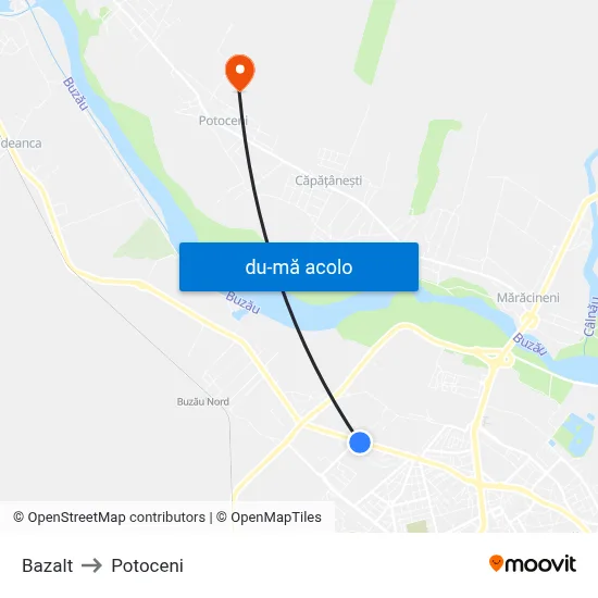 Harta de Bazalt către Potoceni