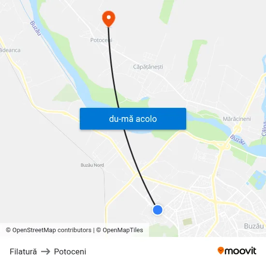 Harta de Filatură către Potoceni