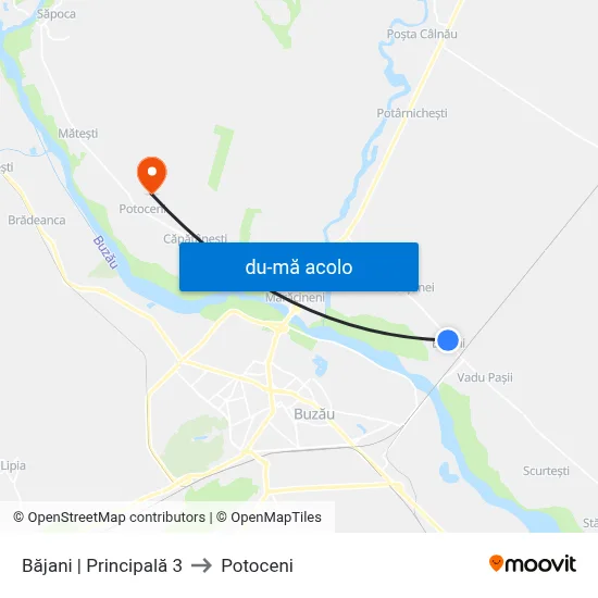 Harta de Băjani | Principală 3 către Potoceni