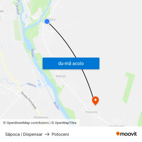 Harta de Săpoca | Dispensar către Potoceni