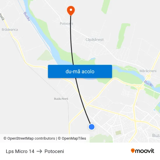 Harta de Lps Micro 14 către Potoceni