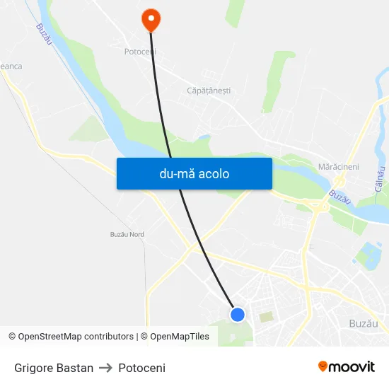 Harta de Grigore Bastan către Potoceni