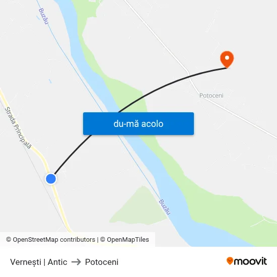 Harta de Vernești | Antic către Potoceni