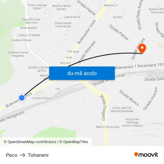 Harta de Peco către Tohaneni