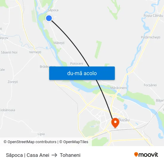 Harta de Săpoca | Casa Anei către Tohaneni