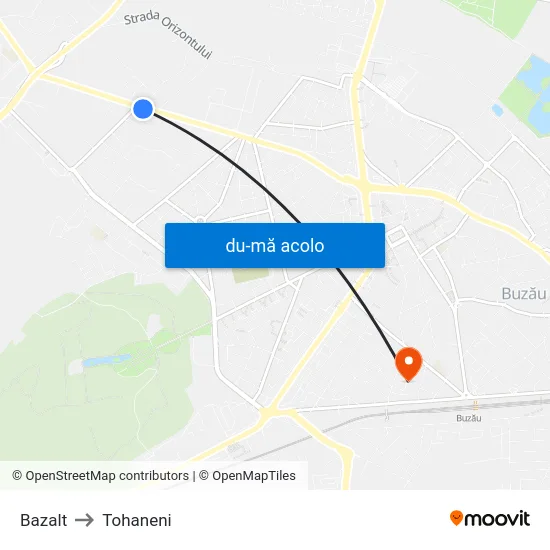Harta de Bazalt către Tohaneni