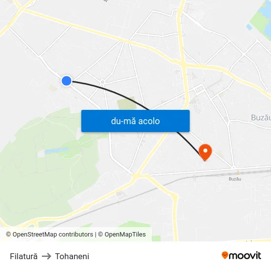Harta de Filatură către Tohaneni