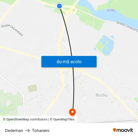 Harta de Dedeman către Tohaneni