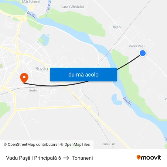Harta de Vadu Pașii | Principală 6 către Tohaneni