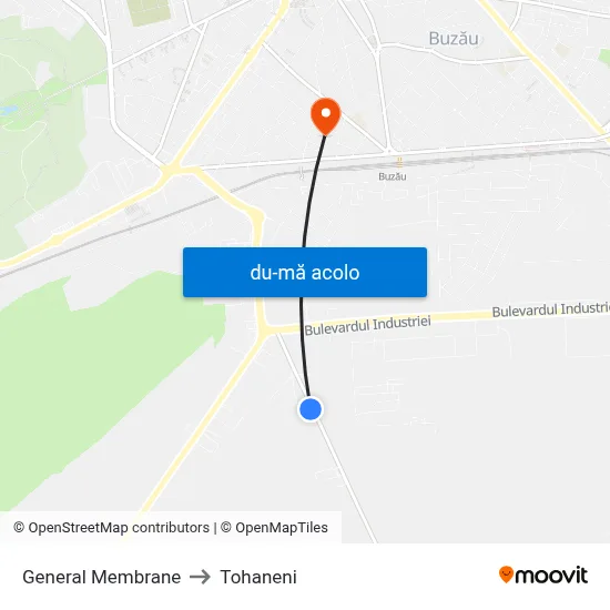 Harta de General Membrane către Tohaneni