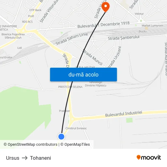 Harta de Ursus către Tohaneni