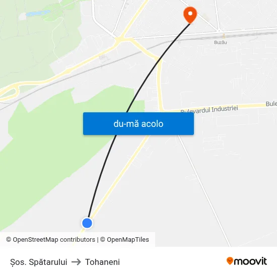 Harta de Șos. Spătarului către Tohaneni