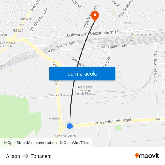 Harta de Alison către Tohaneni