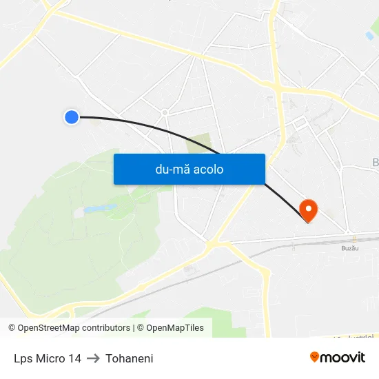 Harta de Lps Micro 14 către Tohaneni
