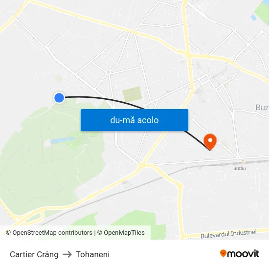 Harta de Cartier Crâng către Tohaneni