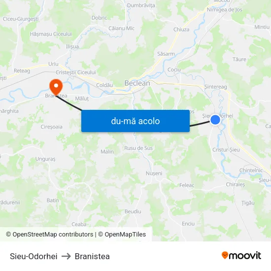 Harta de Sieu-Odorhei către Branistea
