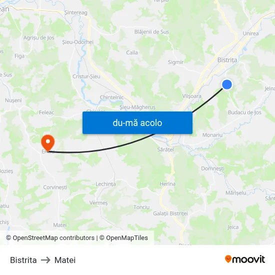 Harta de Bistrita către Matei
