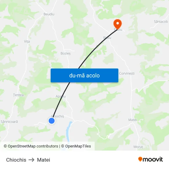 Harta de Chiochis către Matei