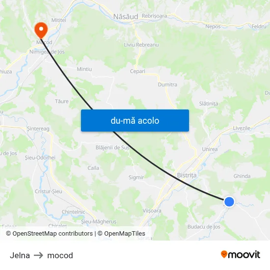 Harta de Jelna către mocod