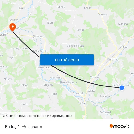 Harta de Buduș 1 către sasarm