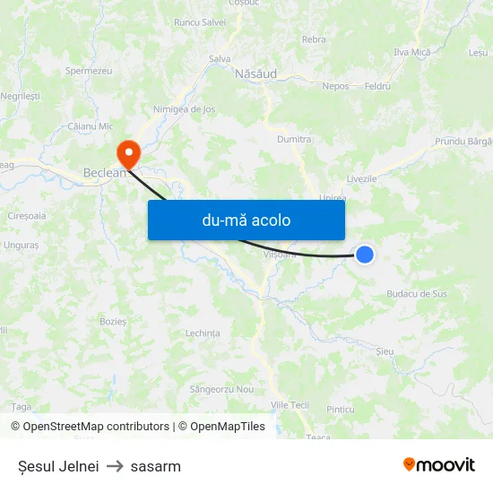Harta de Șesul Jelnei către sasarm