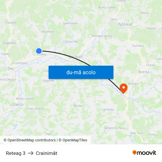 Harta de Reteag 3 către Crainimăt