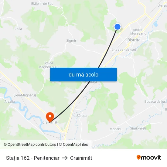 Harta de 162. Tărpiului | Penitenciar către Crainimăt